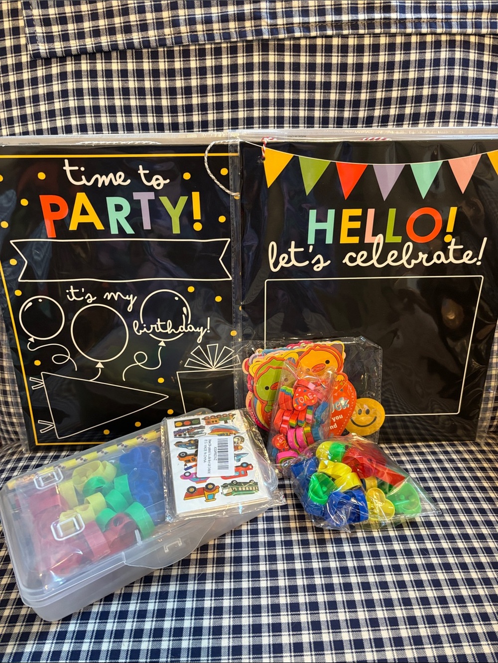 Let's Celebrate! Birthday Chalkboard Party Sign - Party Supplies